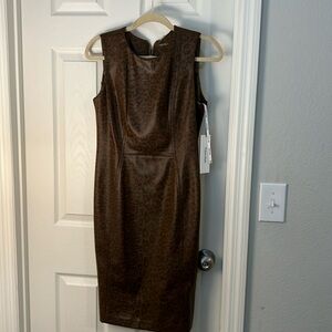 Leopard print Calvin Klein dress